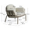 Кресло La Forma JONCOLS O1030012GP12 Taupe/бежевый-14-thumb