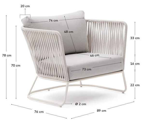 Крісло La Forma SACONCA J1700055JJ03-10