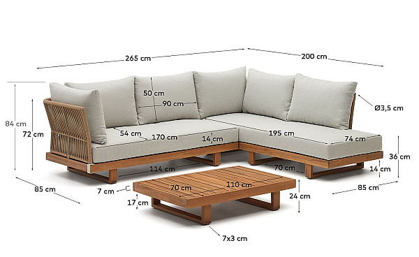Комплект садових меблів La Forma RACO J1600009JJ12-10