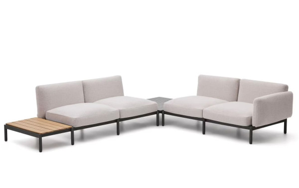 Модульний диван зі столиком La Forma Sorells O00205FA39 Бежевий-3