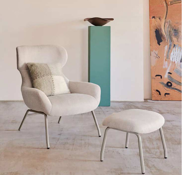 Кресло La Forma BELINA S0900040BF12 Бежевый ткань синель-0