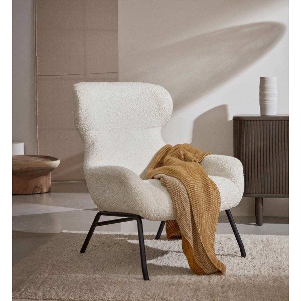 Кресло La Forma BELINA S0900041J33 Белый букле-0