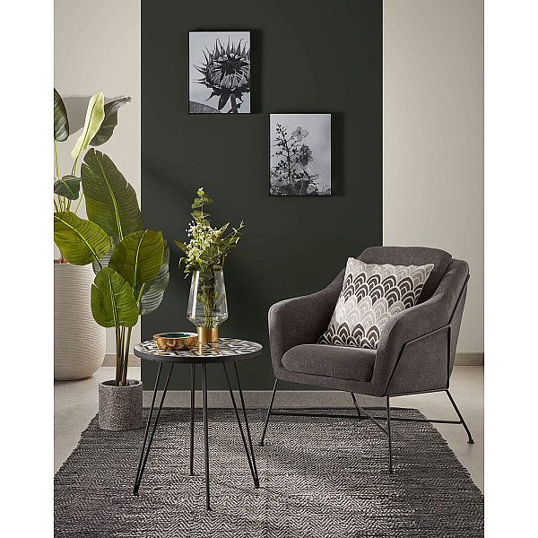 Кресло La Forma BRIDA CC0948J02 Темно-серый-0