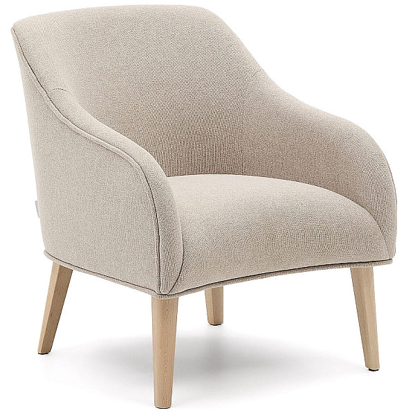 Кресло La Forma Bobly S33010AU12 Бежевый ткань-0