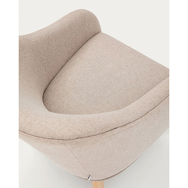 Кресло La Forma Bobly S33010AU12 Бежевый ткань-6