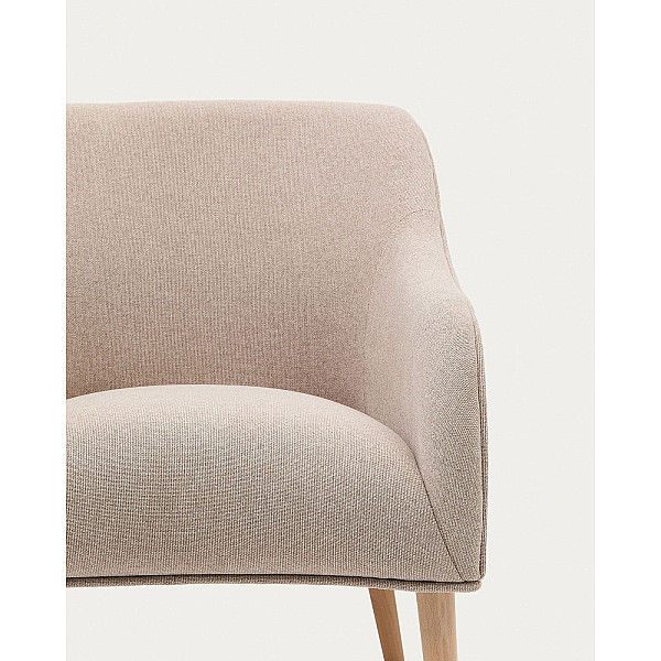 Кресло La Forma Bobly S33010AU12 Бежевый ткань-4