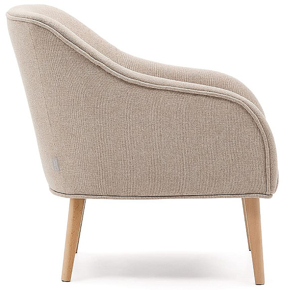 Кресло La Forma Bobly S33010AU12 Бежевый ткань-2