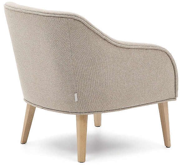 Кресло La Forma Bobly S33010AU12 Бежевый ткань-3