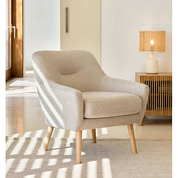 Крісло La Forma CANDELA S808_10_SO12 Бежева тканина синель-0