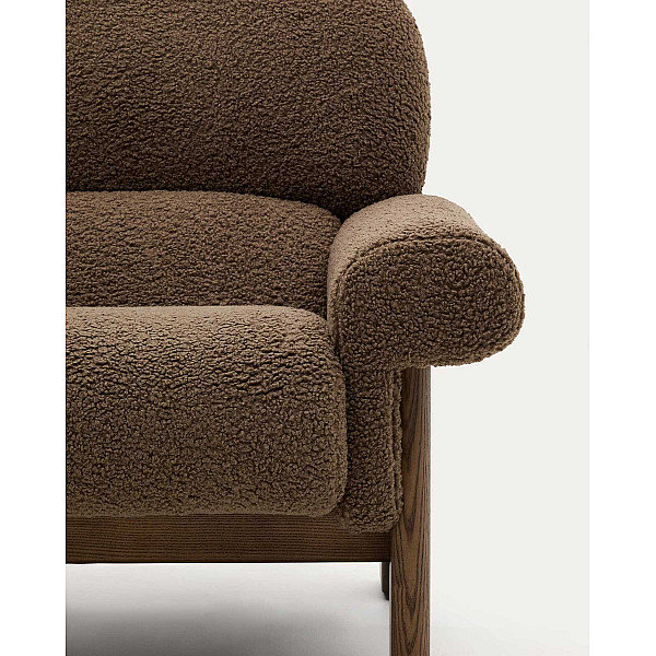 Крісло La Forma Cabana S0900091GL85 Темно-коричневий тканина-7