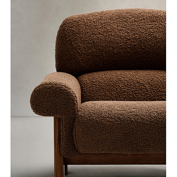 Крісло La Forma Cabana S0900091GL85 Темно-коричневий тканина-9