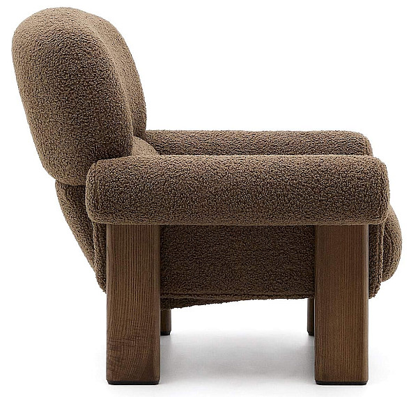 Крісло La Forma Cabana S0900091GL85 Темно-коричневий тканина-5