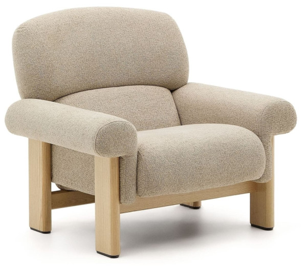 Крісло La Forma Cabana S0900092NI12 Бежевий тканина-3