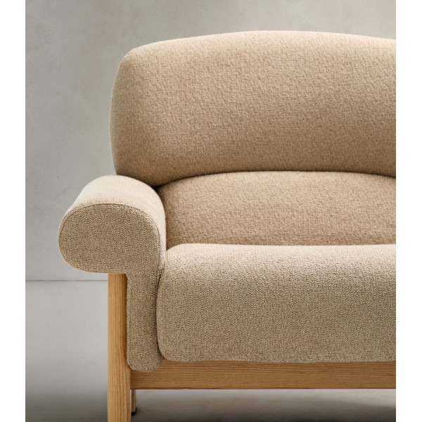 Крісло La Forma Cabana S0900092NI12 Бежевий тканина-7