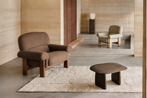 Крісло La Forma Cabana S0900092NI12 Бежевий тканина-2