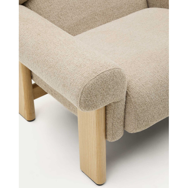 Крісло La Forma Cabana S0900092NI12 Бежевий тканина-11