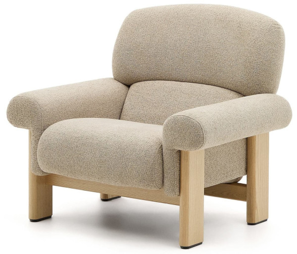 Крісло La Forma Cabana S0900092NI12 Бежевий тканина-4