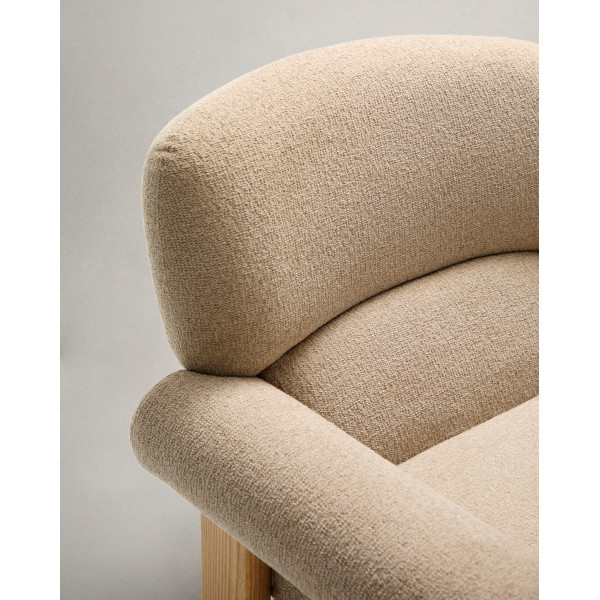 Крісло La Forma Cabana S0900092NI12 Бежевий тканина-10