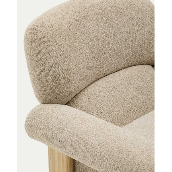 Крісло La Forma Cabana S0900092NI12 Бежевий тканина-12