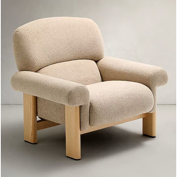 Крісло La Forma Cabana S0900092NI12 Бежевий тканина-0