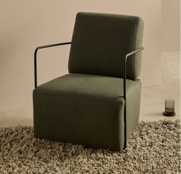 Кресло La Forma GAMER S56410AU19 Зеленый ткань-0