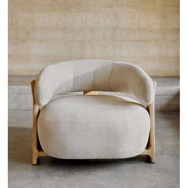 Крісло La Forma Granite S0900075CC12 Бежевий тканина-2