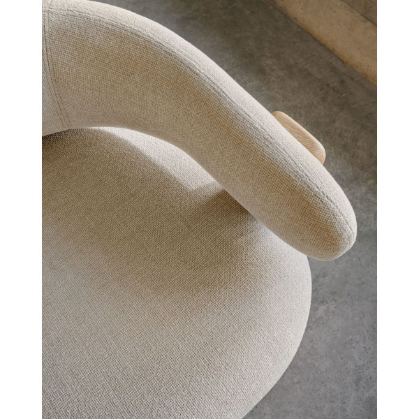 Крісло La Forma Granite S0900075CC12 Бежевий тканина-10