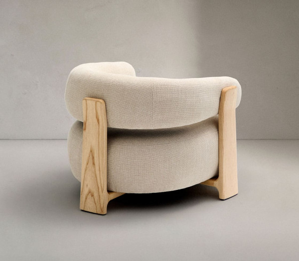 Крісло La Forma Granite S0900075CC12 Бежевий тканина-6