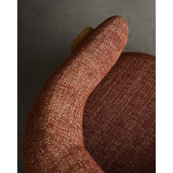 Кресло La Forma Granite S0900075CC86 Терракотовый ткань-5