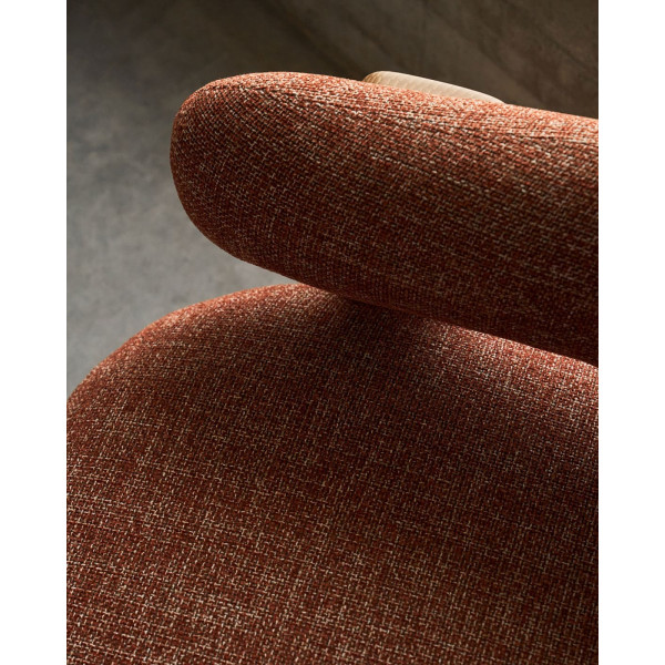 Кресло La Forma Granite S0900075CC86 Терракотовый ткань-4