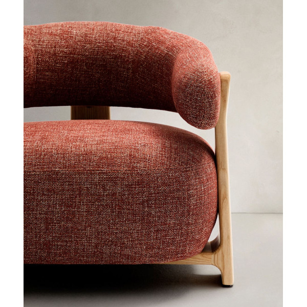 Кресло La Forma Granite S0900075CC86 Терракотовый ткань-3