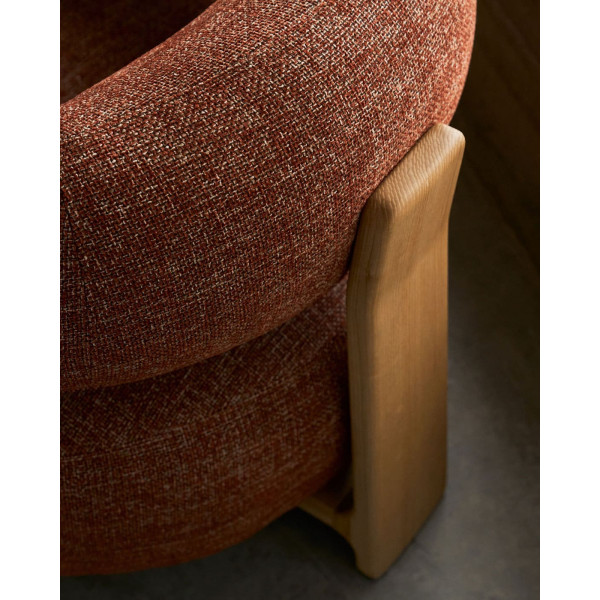 Кресло La Forma Granite S0900075CC86 Терракотовый ткань-8