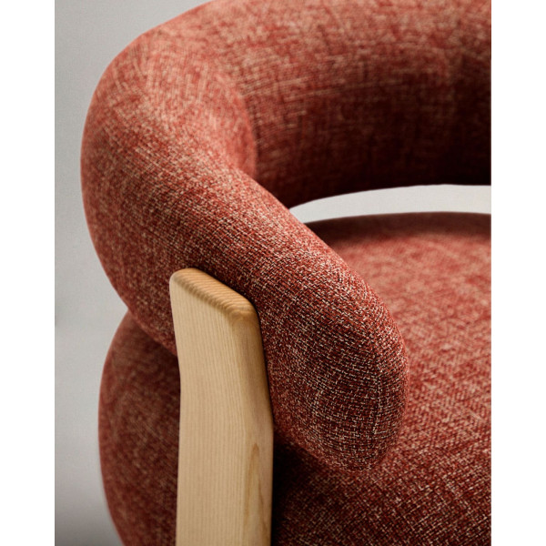 Кресло La Forma Granite S0900075CC86 Терракотовый ткань-7
