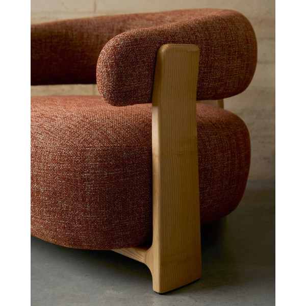 Кресло La Forma Granite S0900075CC86 Терракотовый ткань-6