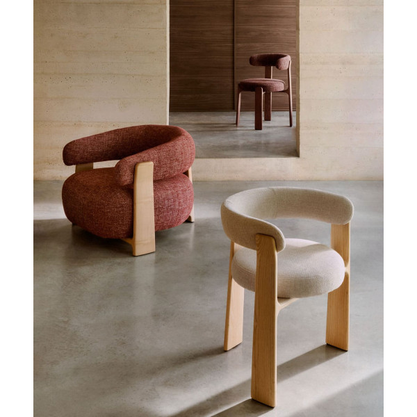 Кресло La Forma Granite S0900075CC86 Терракотовый ткань-10