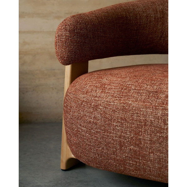 Кресло La Forma Granite S0900075CC86 Терракотовый ткань-9