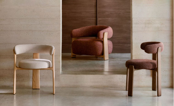 Кресло La Forma Granite S0900075CC86 Терракотовый ткань-11