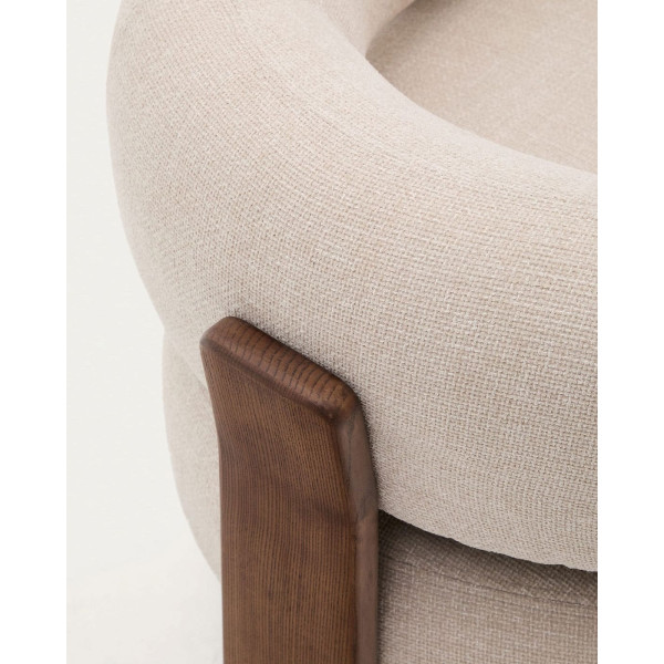 Кресло La Forma Granite S0900076CC12 Бежевый ткань-9