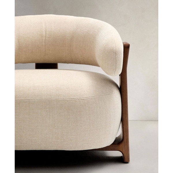 Кресло La Forma Granite S0900076CC12 Бежевый ткань-6