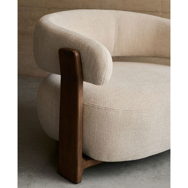 Кресло La Forma Granite S0900076CC12 Бежевый ткань-5