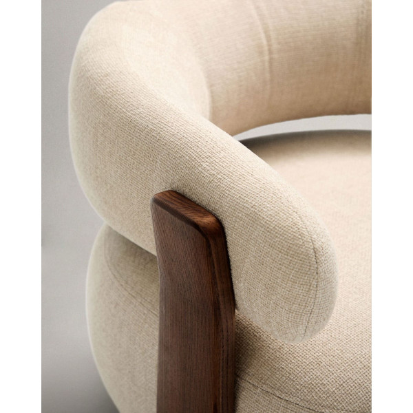 Кресло La Forma Granite S0900076CC12 Бежевый ткань-7