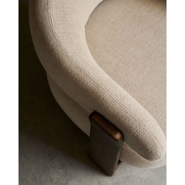 Кресло La Forma Granite S0900076CC12 Бежевый ткань-8