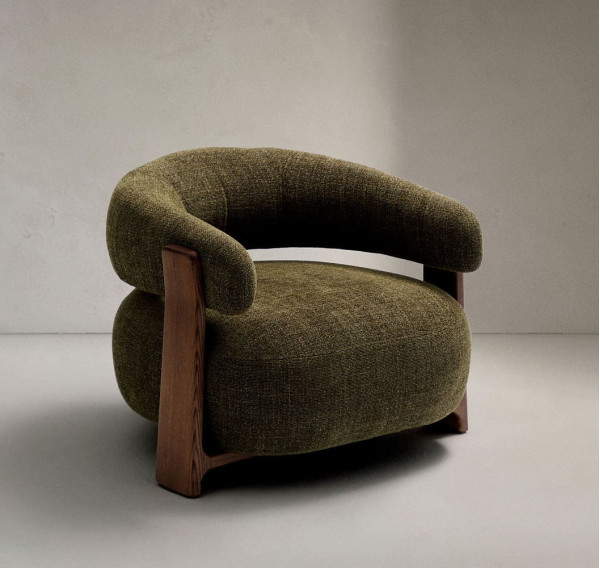 Крісло La Forma Granite S0900076CC19 Зелений тканина-0