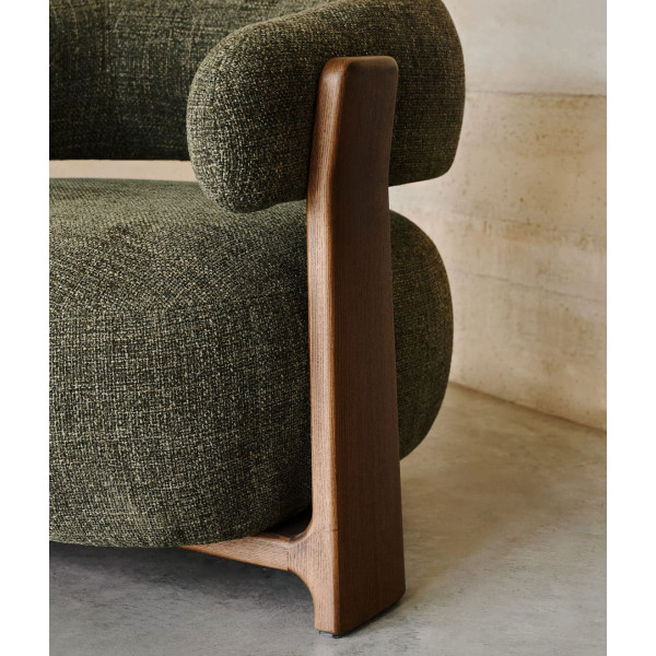 Крісло La Forma Granite S0900076CC19 Зелений тканина-7