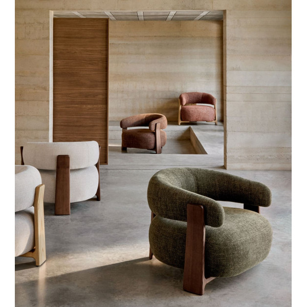 Крісло La Forma Granite S0900076CC19 Зелений тканина-10