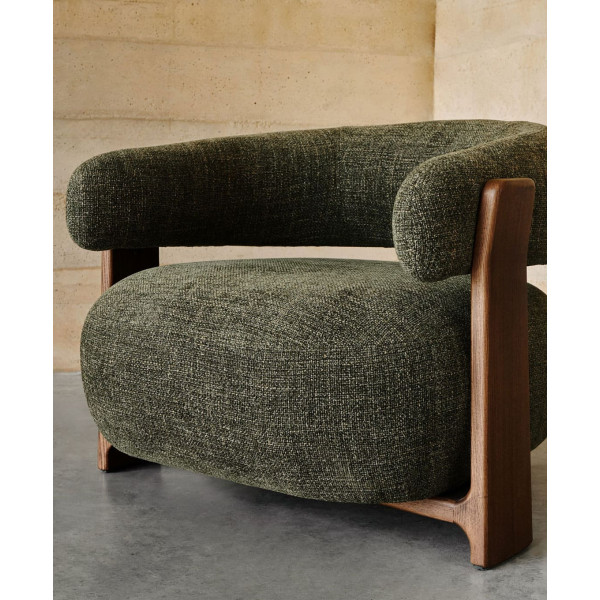 Крісло La Forma Granite S0900076CC19 Зелений тканина-5