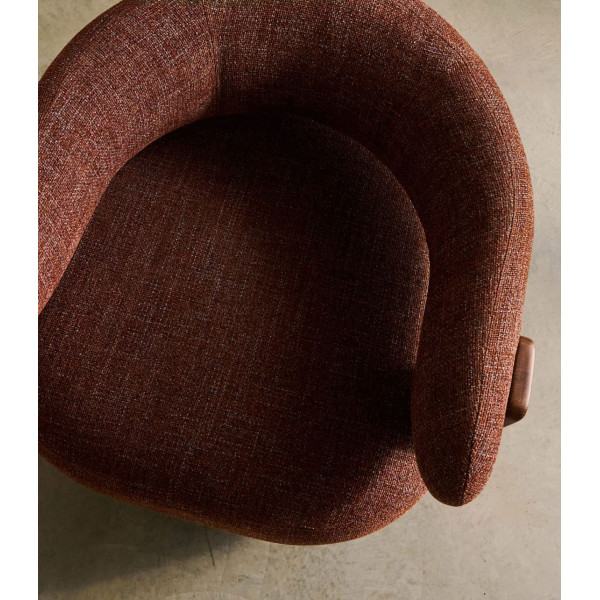 Кресло La Forma Granite S0900076CC34 Коричневый ткань-6