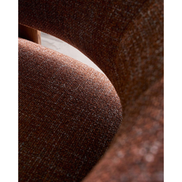 Кресло La Forma Granite S0900076CC34 Коричневый ткань-10
