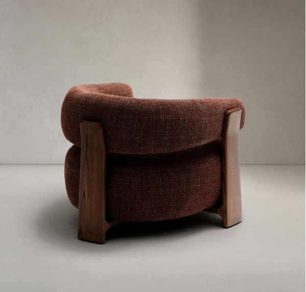 Кресло La Forma Granite S0900076CC34 Коричневый ткань-3