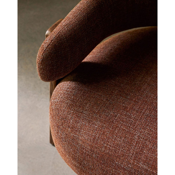 Кресло La Forma Granite S0900076CC34 Коричневый ткань-12